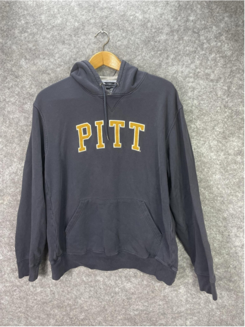Pitt Panthers Hoodie Mens XL Gray College Tommy Hilfiger Sweatshirt Pullover